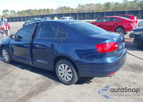2013 Volkswagen Jetta 2.0L Base/2.0L S из США, поврежденный, VIN 3VW2K7AJ1DM281146